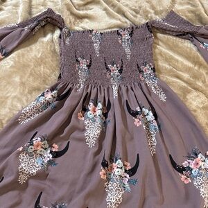 Fantastic Fawn Long Sleeve Floral Dress